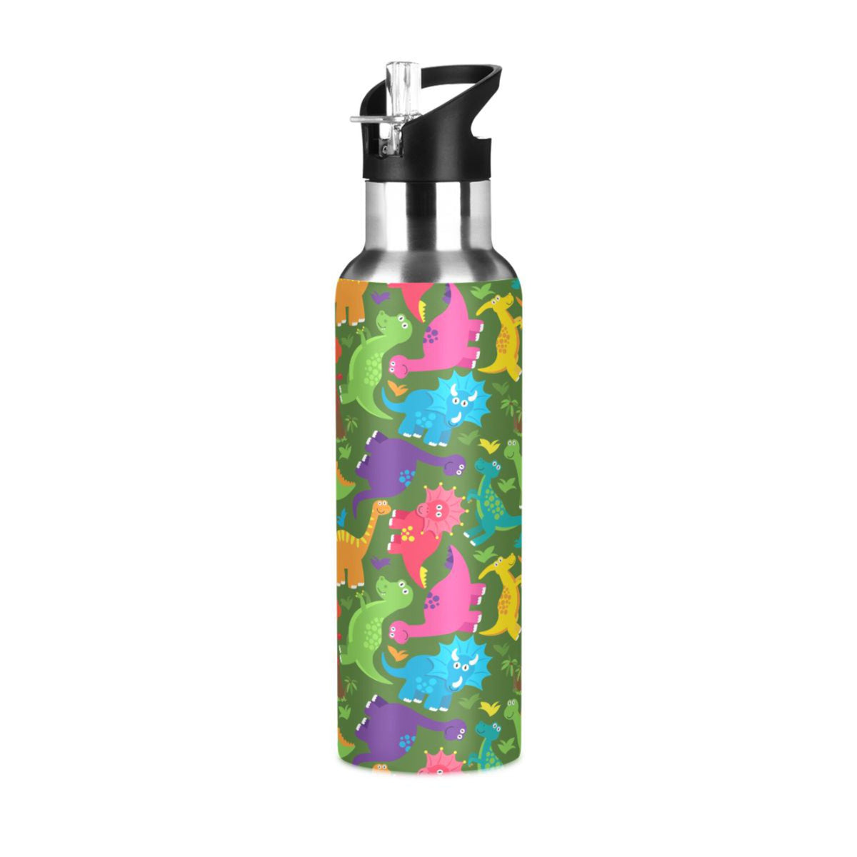 Stainless Steel Water Bottle with Straw Lid Vacuum Insulated 20 OZ Q28619