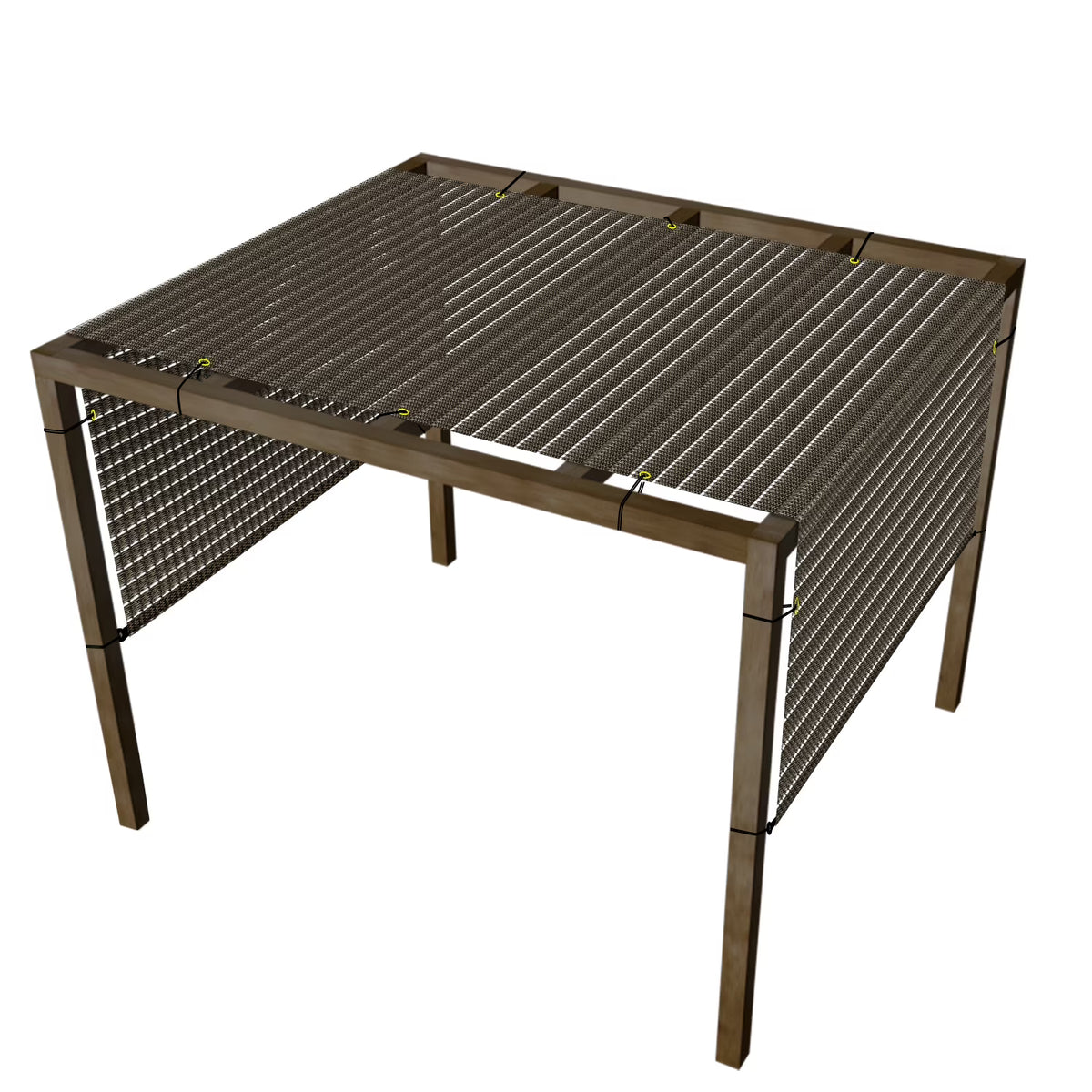 Brown Pergola Replacement Cover Canopy with Gromets I259