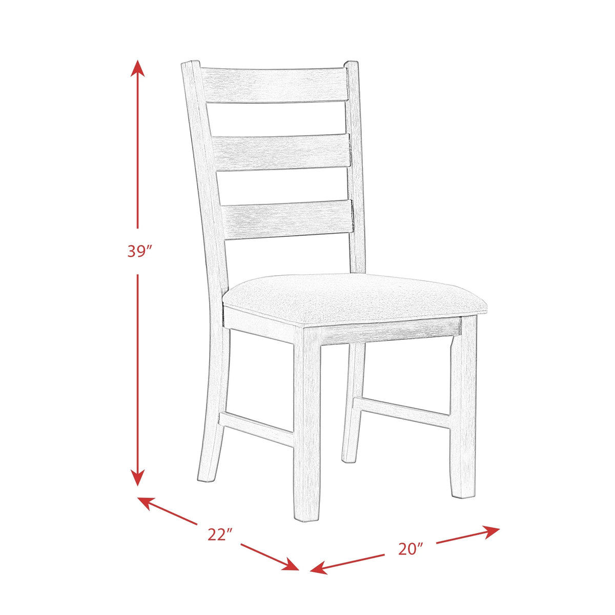 6PC Dining Set with Table, Four Chairs and Bench V17736