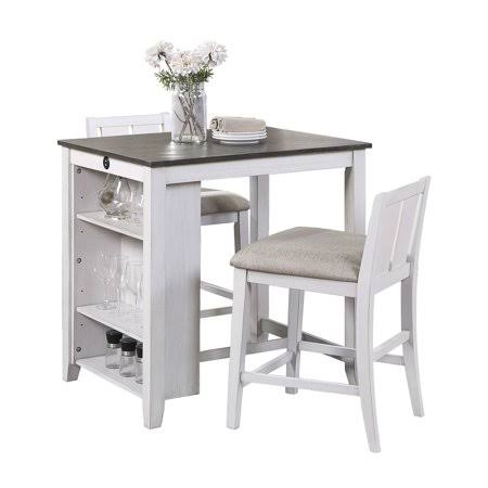 Multicolor Counter Height Dining Table and Chair Set of 3 J866120