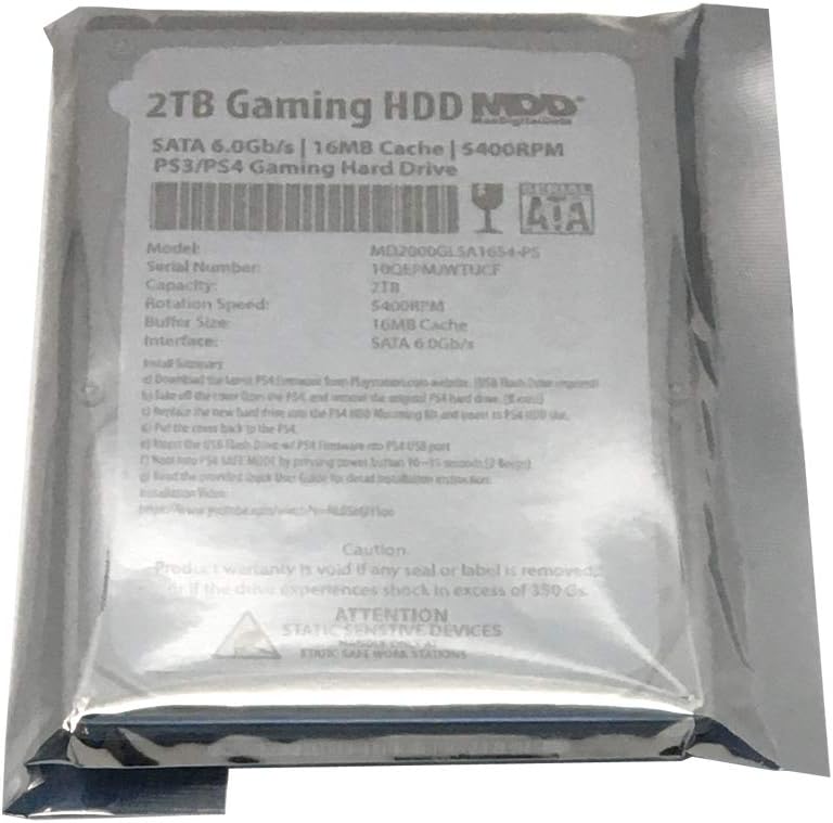 2TB 5400RPM 8MB Cache SATA 2.5 Hard Drive Pack of 2 H2688