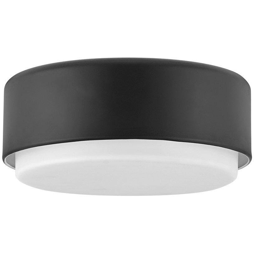 Black Two Light Flush Mount C3509