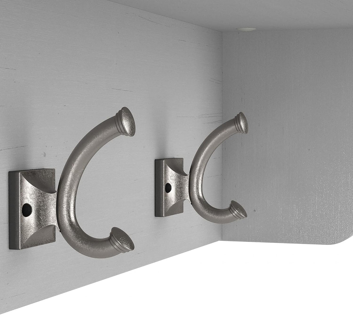 40W Cape Cod Gray Wall Mounted Coat Rack with Shelf L263