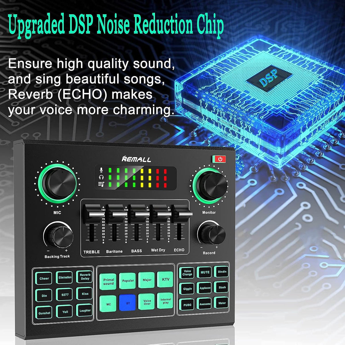 Audio Interface Mixer Sound Effects Board D52977