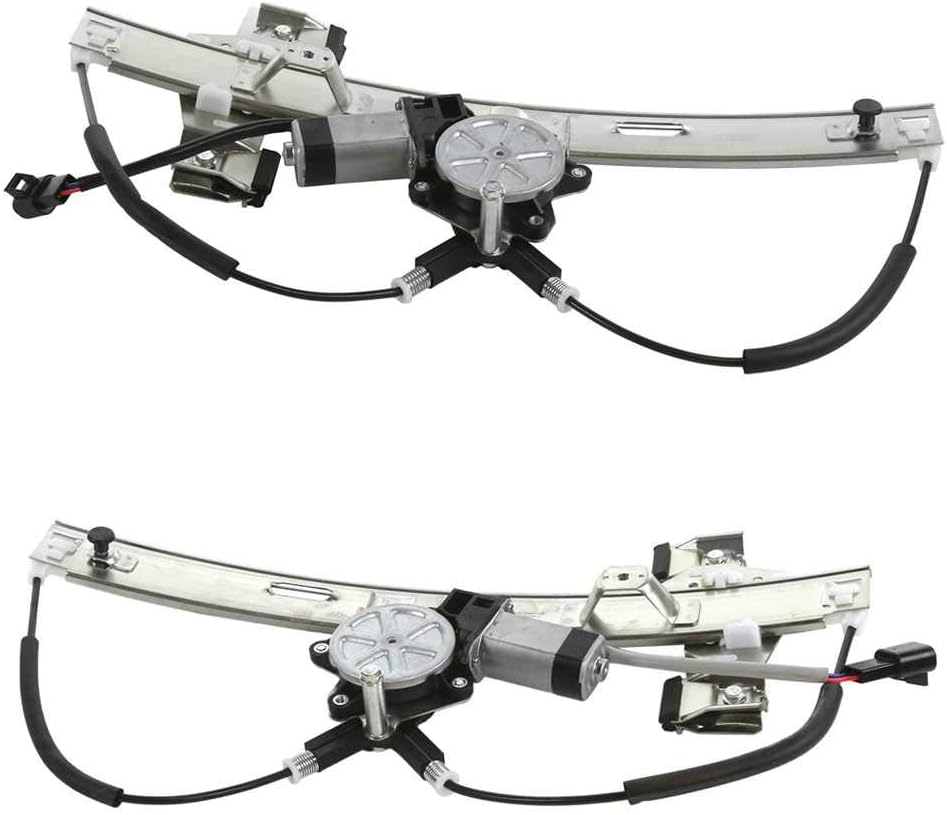 Pair of 2 Rear Power Window Regulators with Motor Y30560