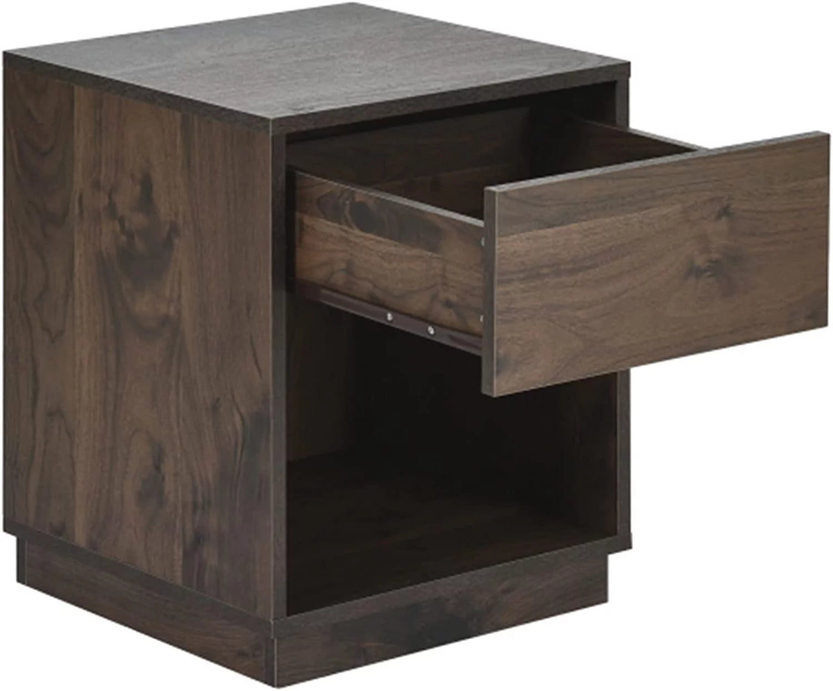 Mid-Century Modern Wooden Nightstand with One Drawer M78482