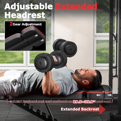 Adjustable Weight Bench with Leg Extension and Preacher Curl Pad F805