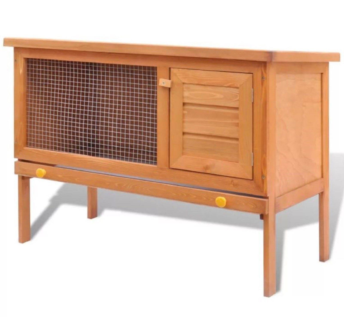 Wooden Rabbit Hutch Small Animal Cage F8996