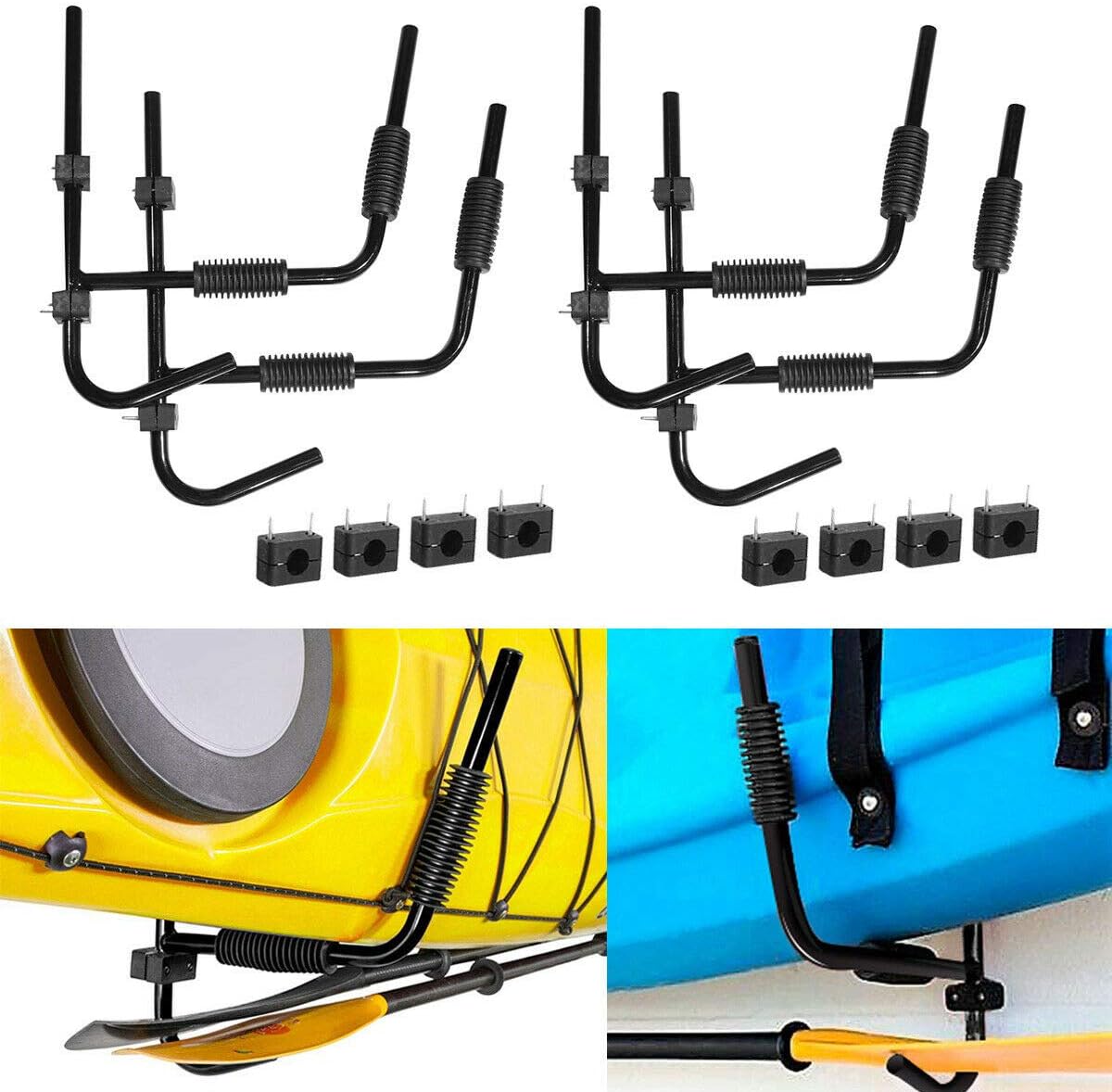 Steel Folding Kayak Storage Wall Mount Rack Pack of 2 W103146