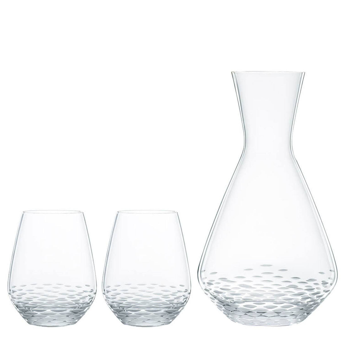 Carafe Set 3 Pcs Crystal Glass Clear H632129