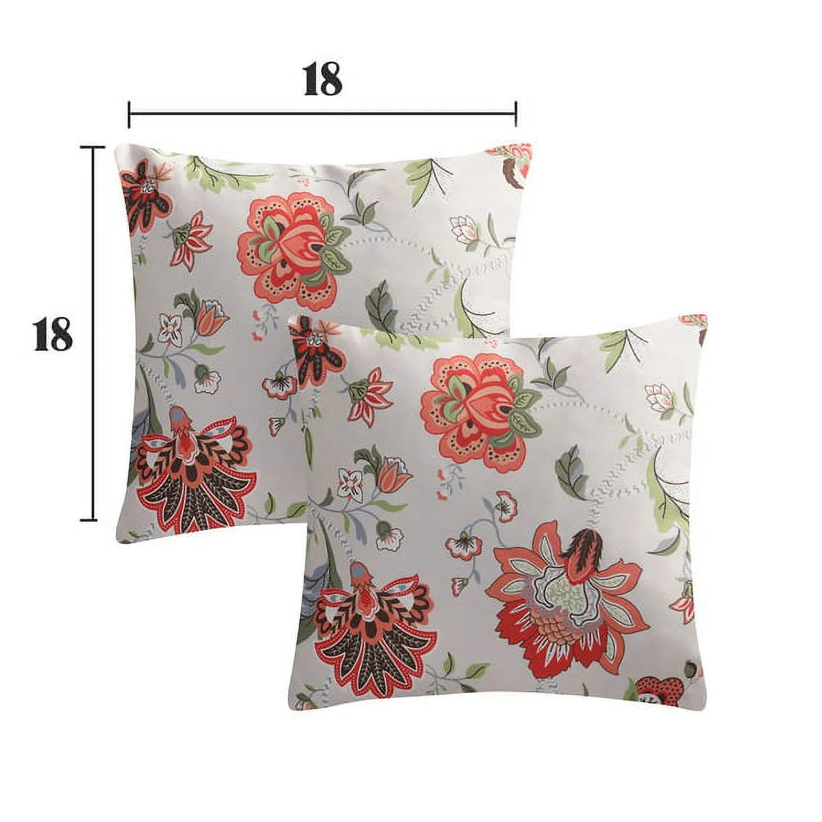 Waterproof Decorative Throw Pillows Set of 2, 18x18 Inch U984020