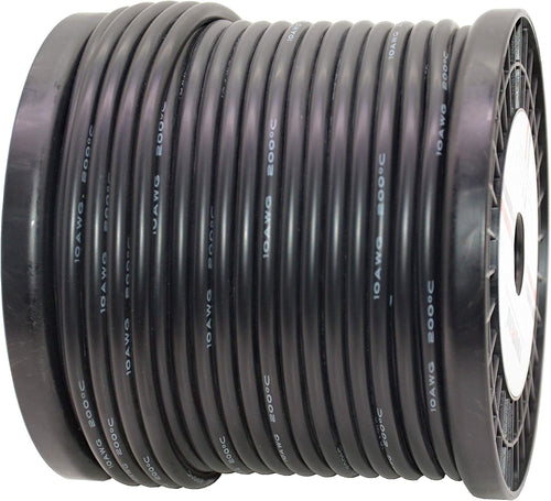 10 AWG Silicone Wire 90 Feet Black Stranded Tinned Copper Wire Pack of 2 K994