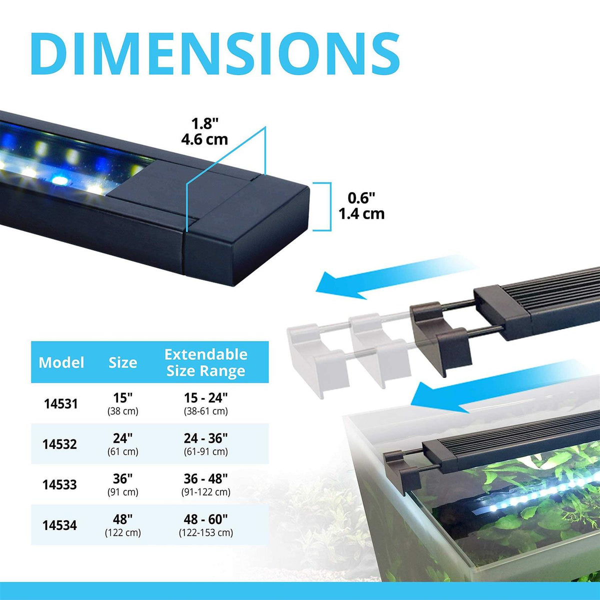 Bluetooth LED Aquarium Light D803928