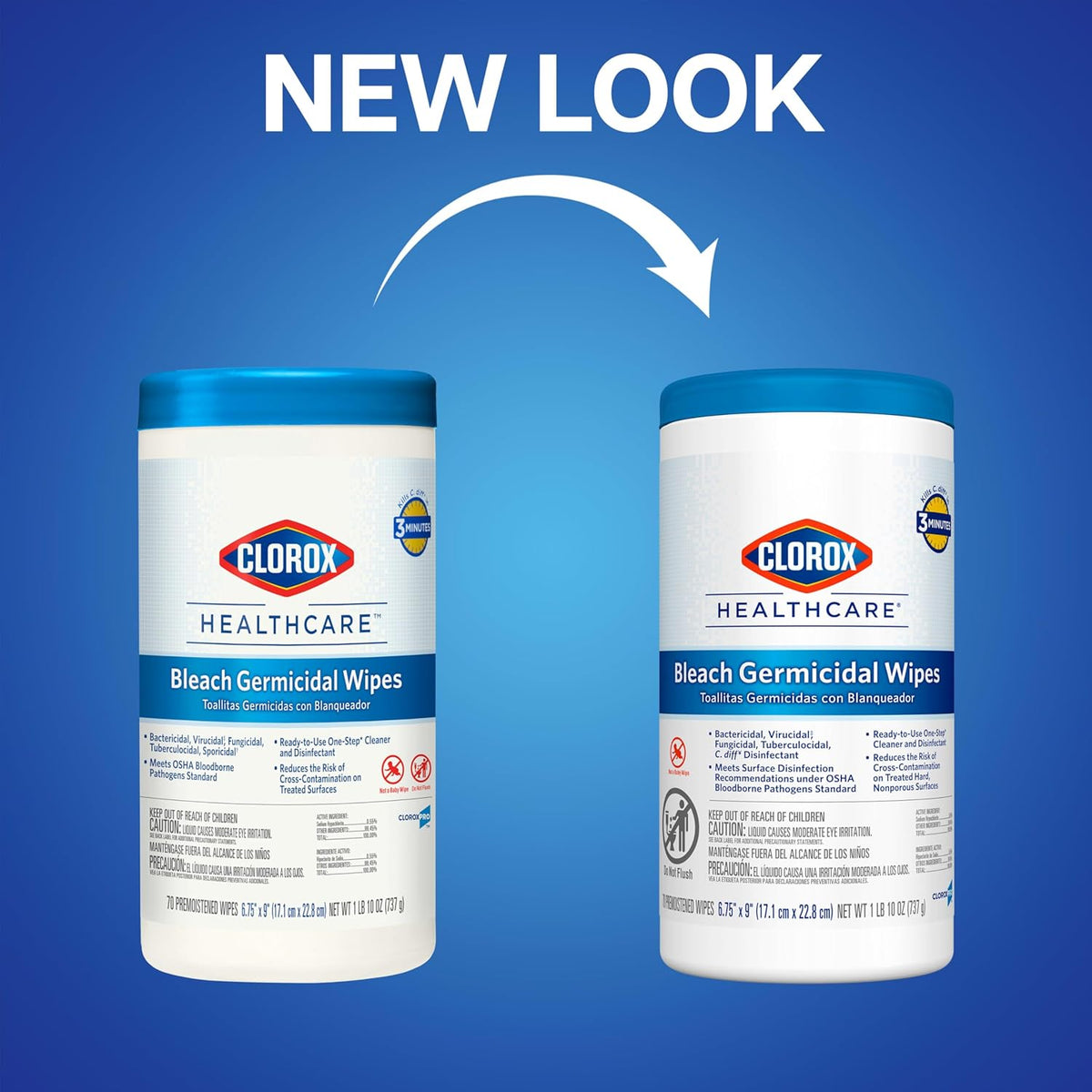 70 Count Bleach Germicidal Wipes V20380