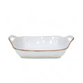 White Rectangular Baker K148
