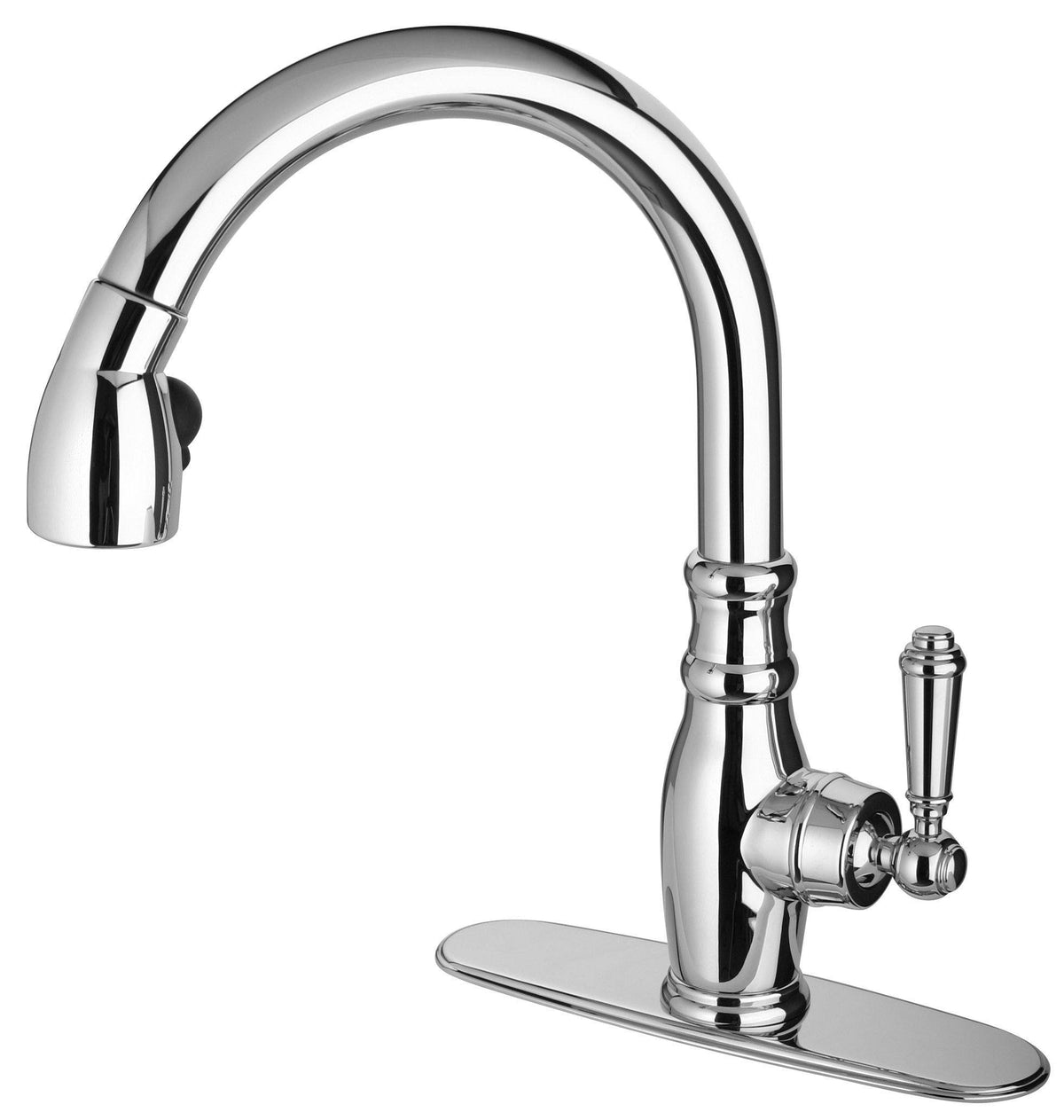 Single Handle Pull-Down Spray Kitchen Faucet, Chrome R6987