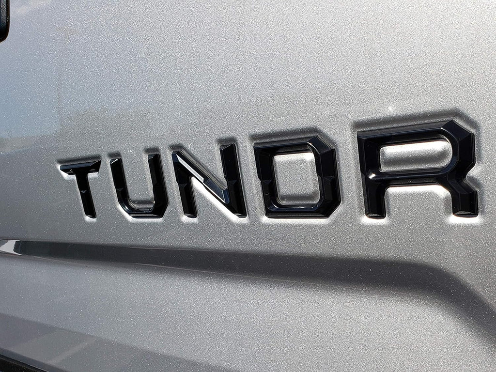 Matte Black Tailgate Insert Letters Pack of 2 W857