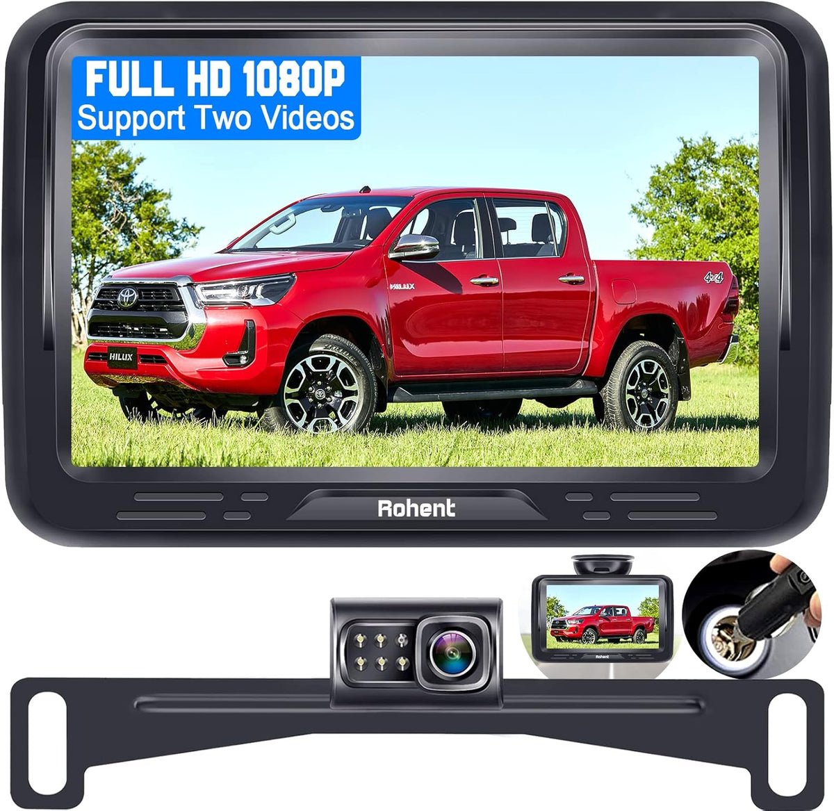 HD 1080P Backup Camera with Monitor Kit N127258