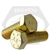3/4-16 x 1-1/2x22 Hex Head Cap Screw Steel Zinc Yellow Grade 8 25 Pk B481650