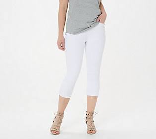 White Slim Waist Capri Jegging N479733