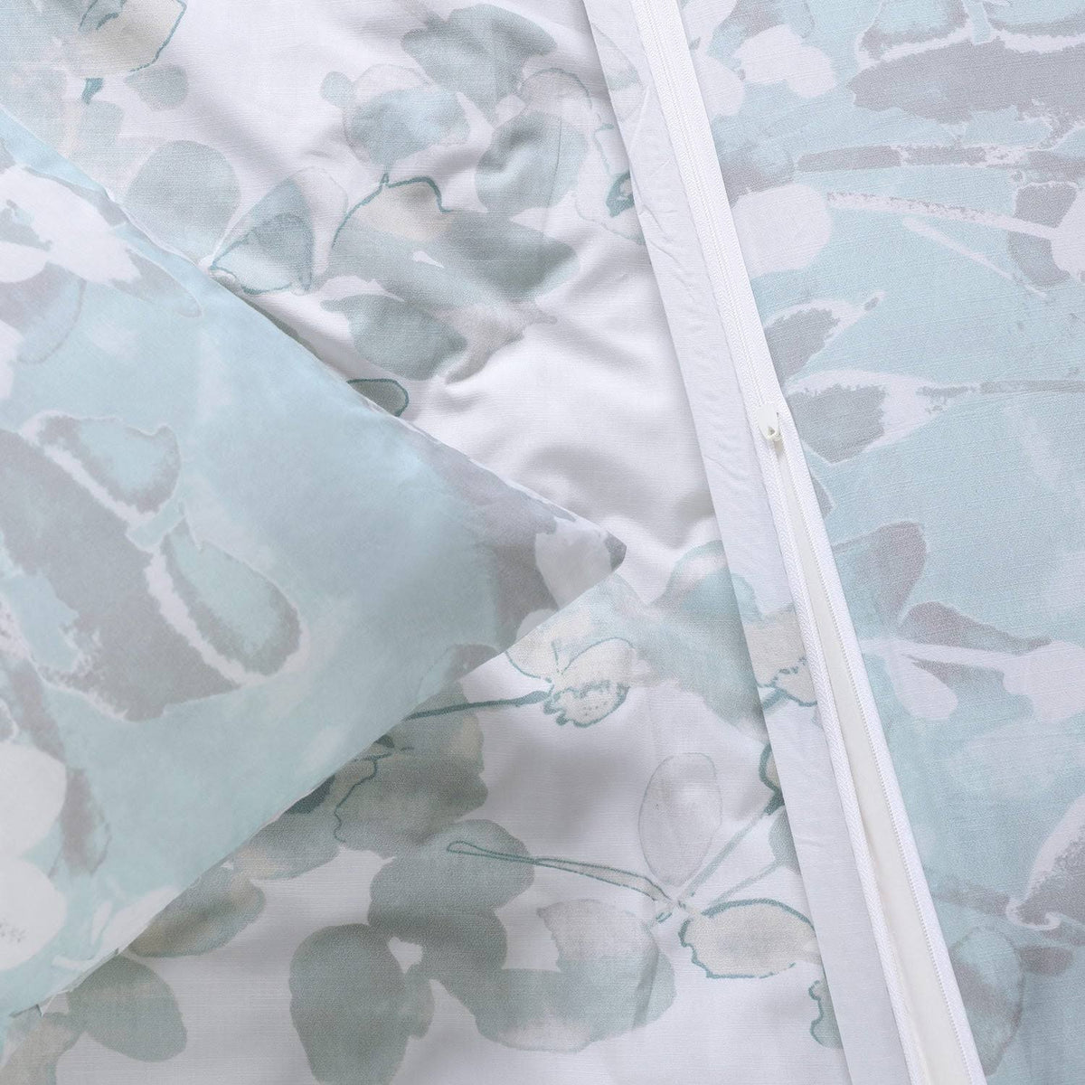 Cotton Percale Reversible Duvet Cover Set Queen E45626