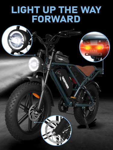 1500W Peak Motor 20" Fat Tire Dual Suspension Electric Bicycle B22492