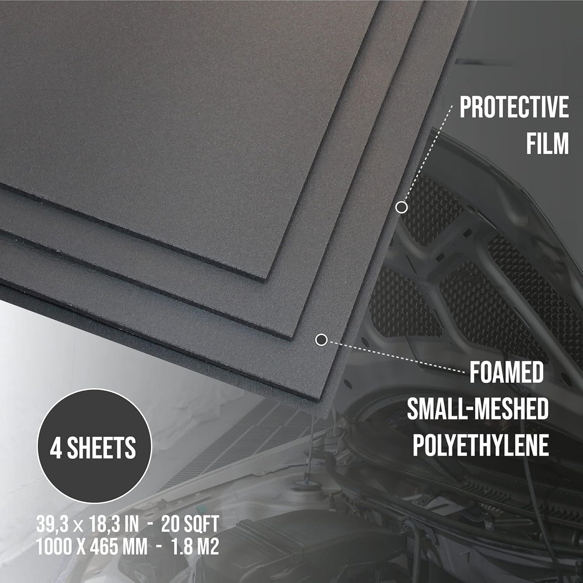 150 Mil 20 Sqft Car Sound Deadener Material O883559