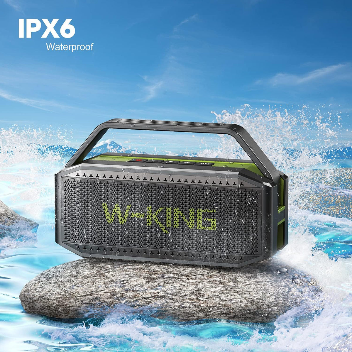 60W Waterproof Portable Bluetooth Speaker with Built-in Handle M96869