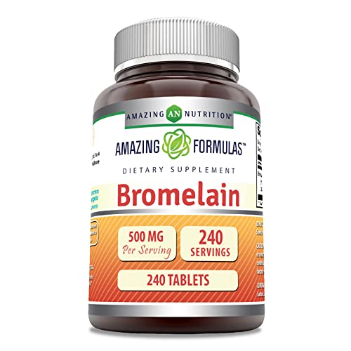 Bromelain 500 Mg Tablets Supplement (240 Count) L348