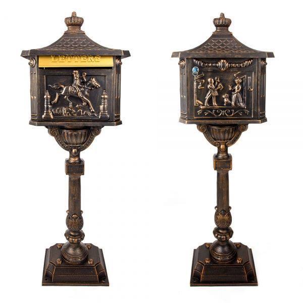 Cast Aluminum Vertical Pedestal Mailbox W807644