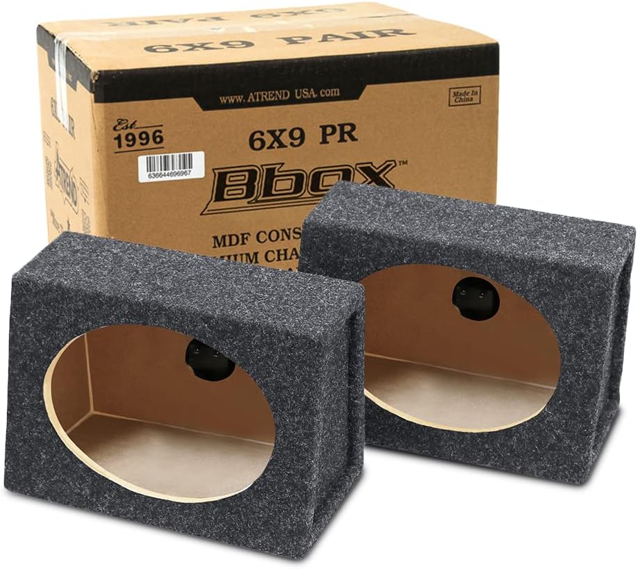 6x9 Speaker Box with Charcoal Finish Set of 2 H59117