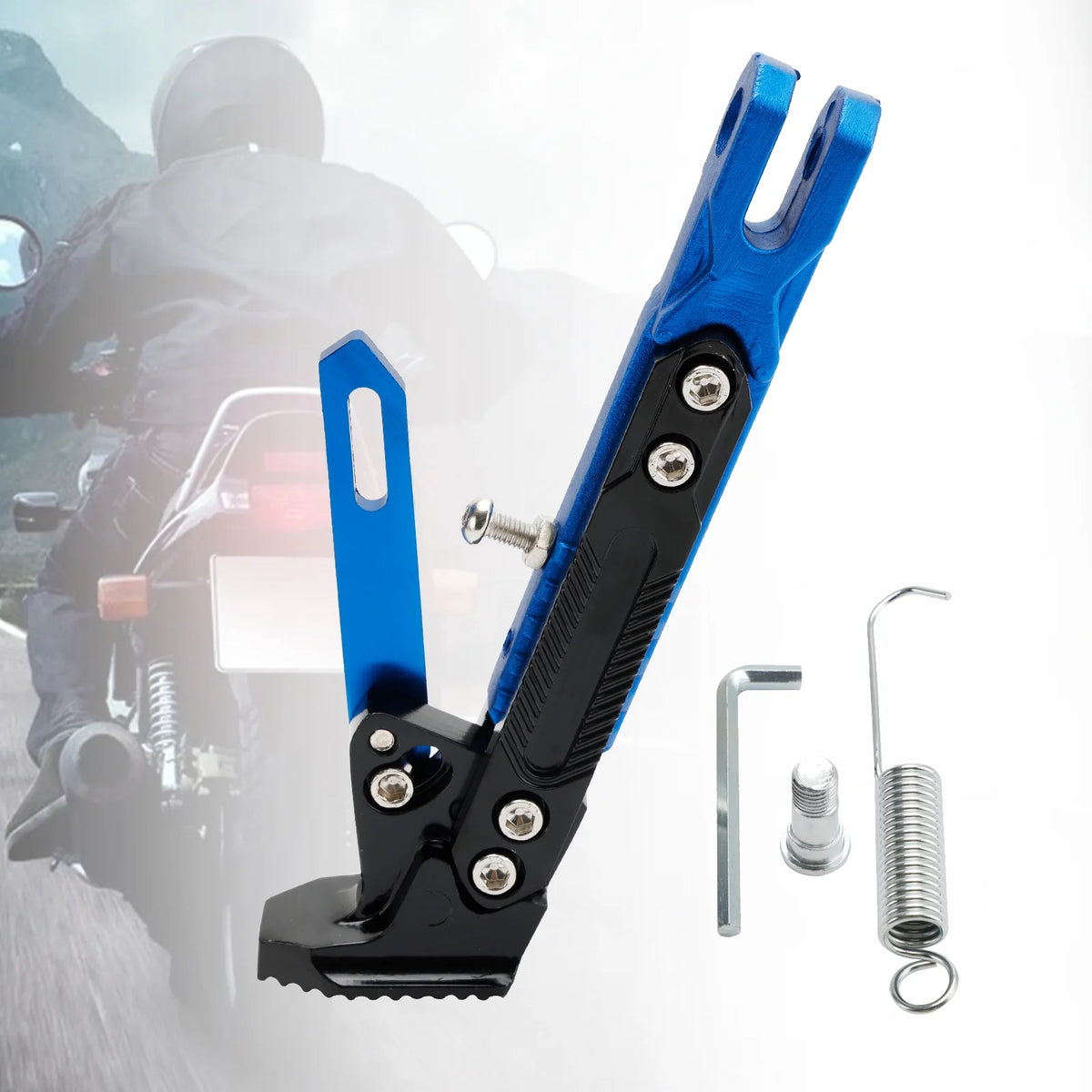Blue Adjustable Side Stand D4176