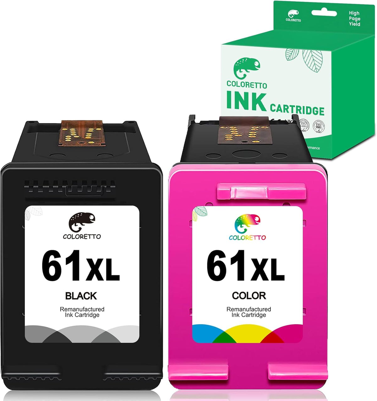 61XL Ink Cartridges Combo Pack (1 Black, 1 Color) J8117