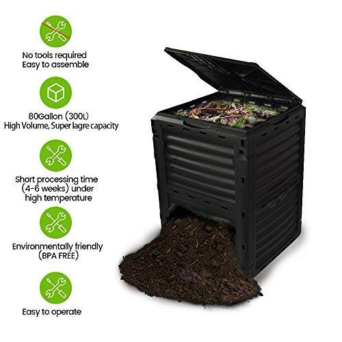 80 Gallon BPA Free Compost Bin U302542
