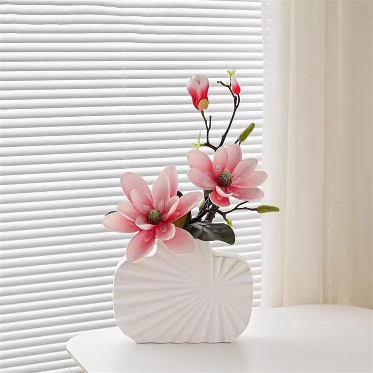 Artificial Magnolia Fake Flower Arrangement Bouquet O5320