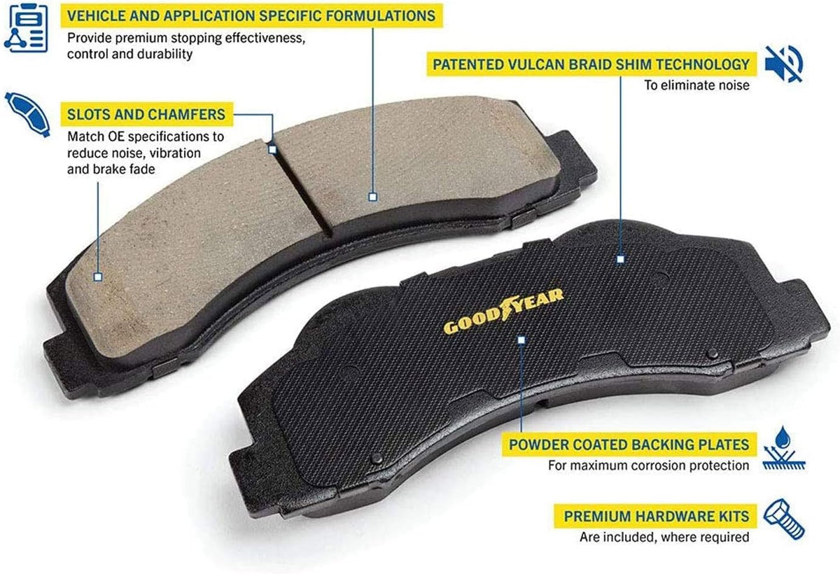 Carbon Ceramic Rear Disc Brake Pads Set A6982