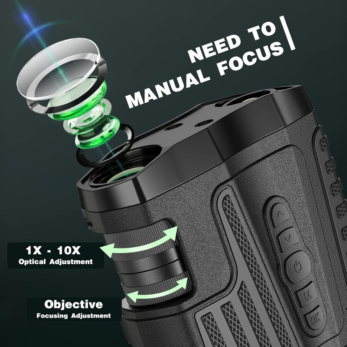 Night Vision Goggles Infrared Digital Binoculars 10x Optical Zoom 3.2” Widescreen W30761