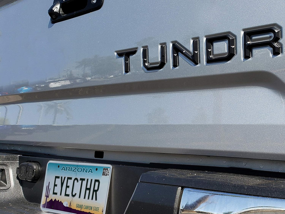 Matte Black Tailgate Insert Letters Pack of 2 W857