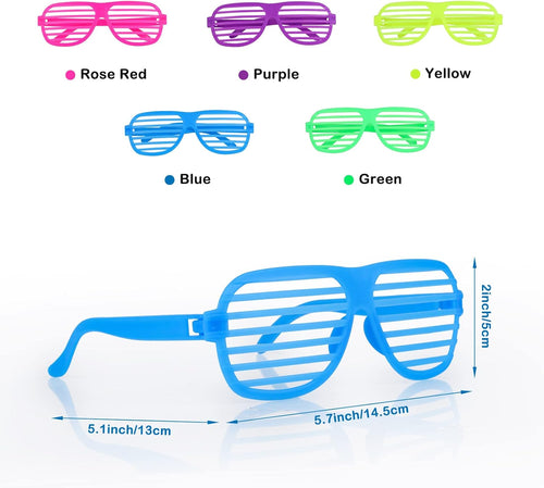 15 Pack Plastic Shutter Shades Sunglasses Z652076