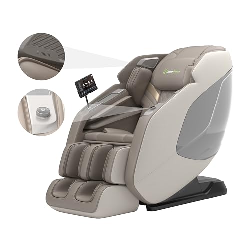 4D Massage Chair Full Body Zero Gravity Recliner with Negative Ion Purification, Aromatherapy, 20 Auto Modes, Yoga Stretching, Touch Screen, Foot Rollers, Wireless Charger E8953