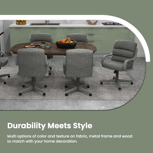 6 Set Casual Dining Chairs with Casters A548395