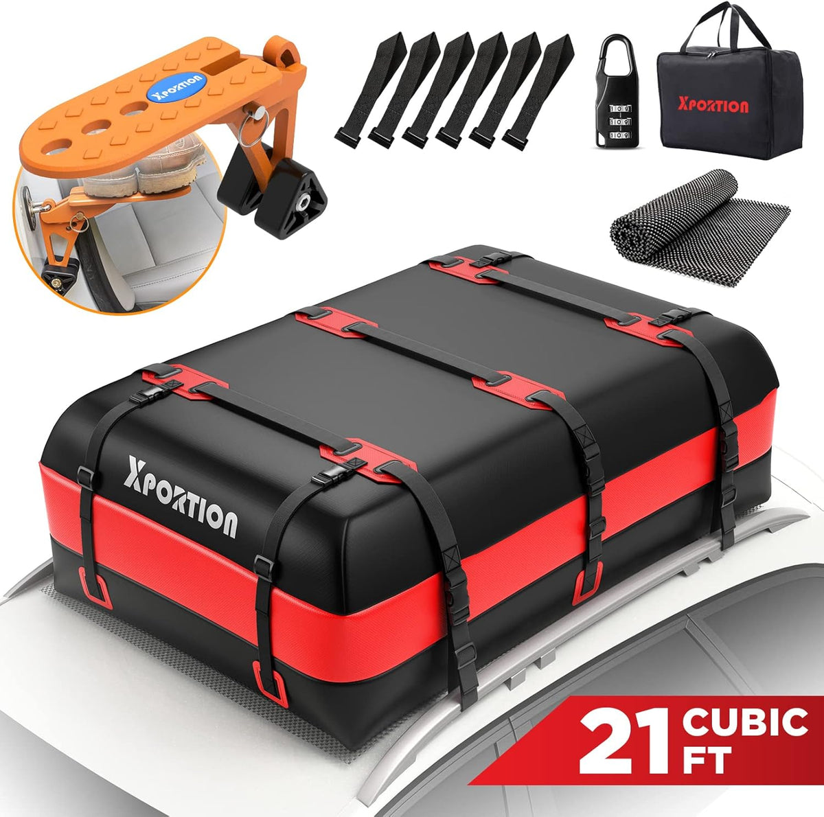 Waterproof 21 Cubic Feet Rooftop Cargo Carrier Bag A745
