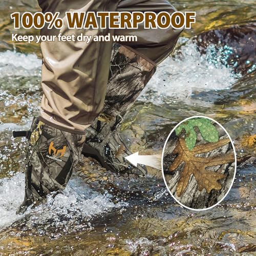 Waterproof Insulated 6mm Neoprene Rubber Hunting Boots (Camo) R47206