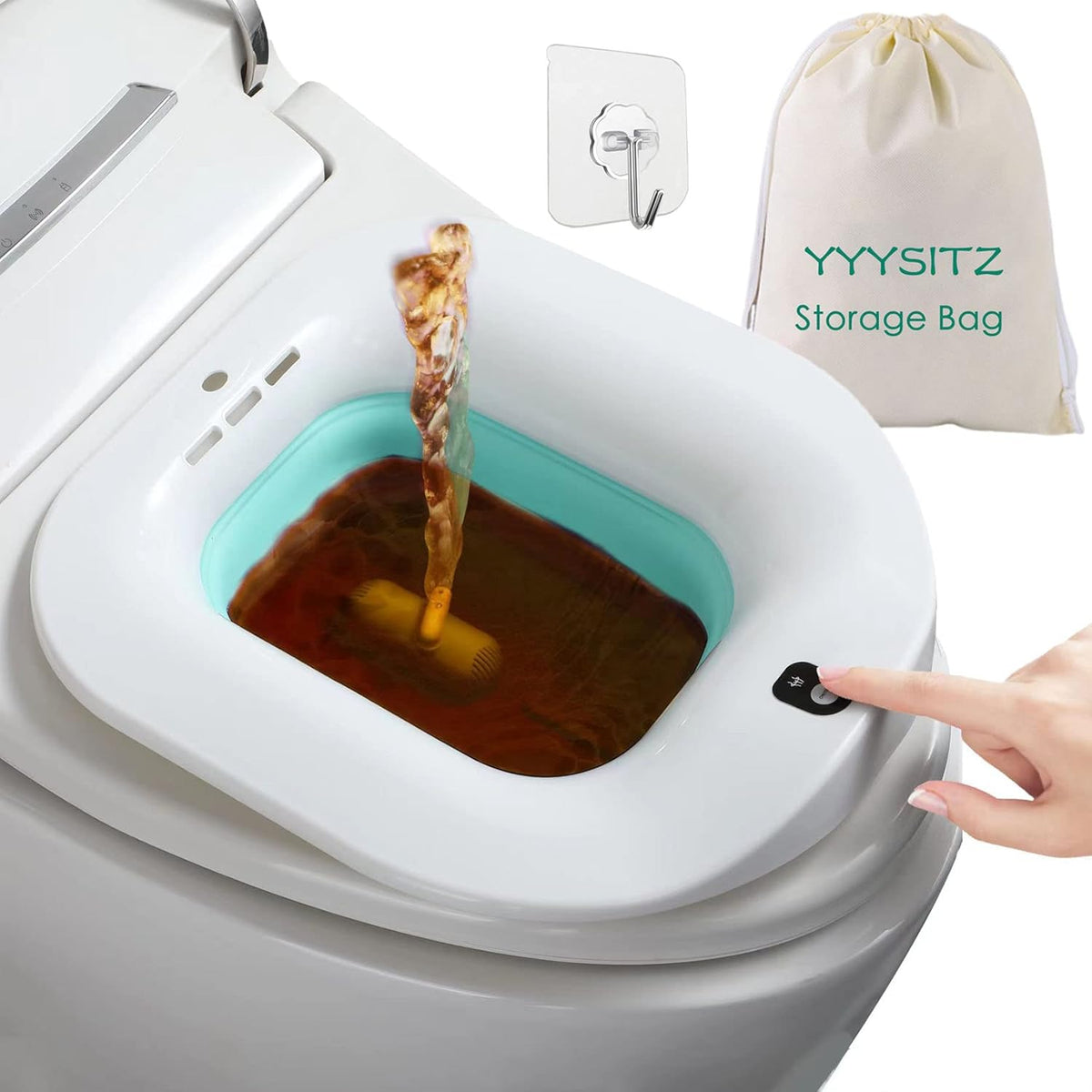 Foldable Sitz Bath for Toilet Seat F6829
