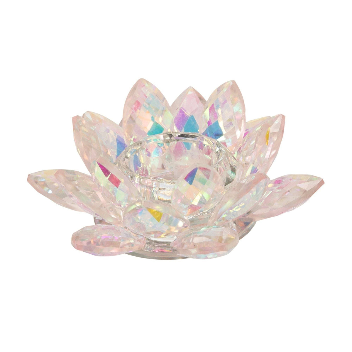 Blush Pink Glass Votive Candle Holder G984