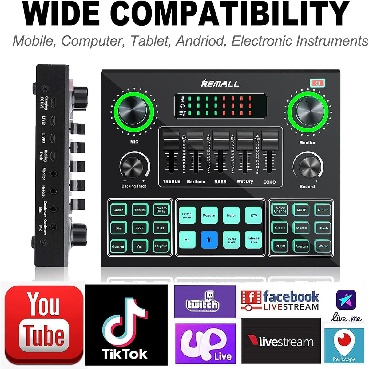 Audio Interface Mixer Sound Effects Board D52977
