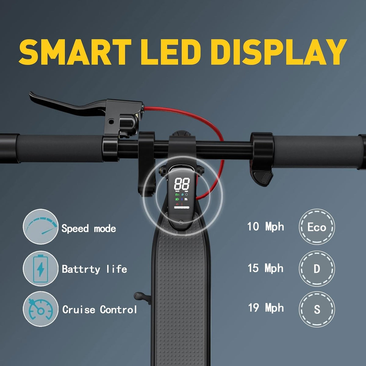 500W Motor Electric Scooter with 10" Solid Tires M127828