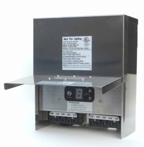 600W Stainless Steel Multi Tap Landscape Lighting Transformer S2893