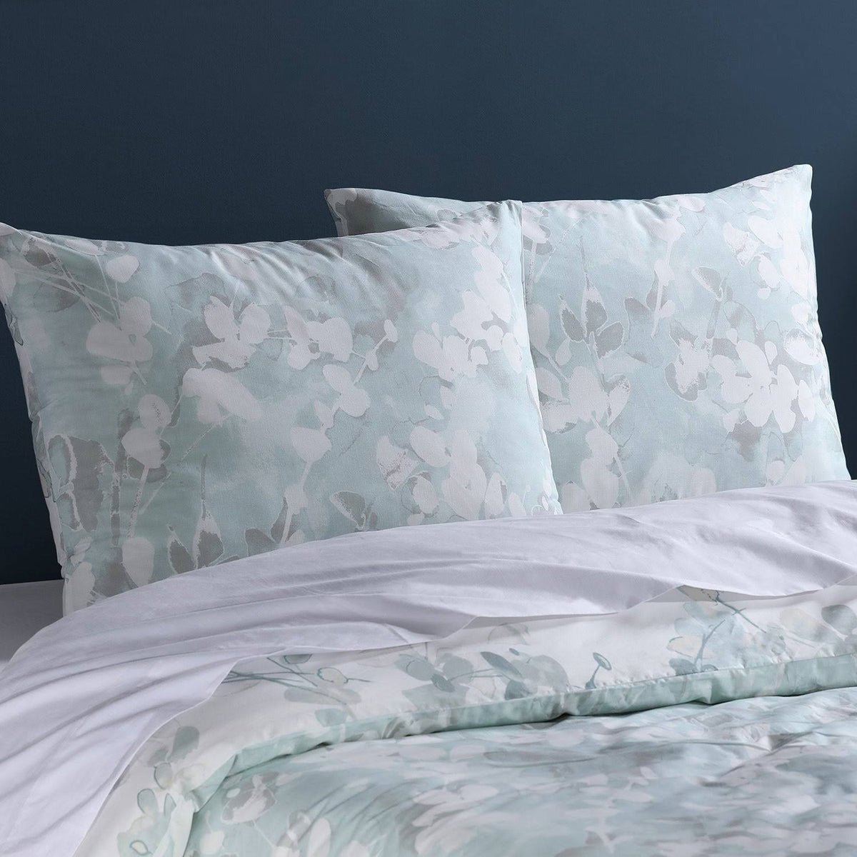 Cotton Percale Reversible Duvet Cover Set Queen E45626