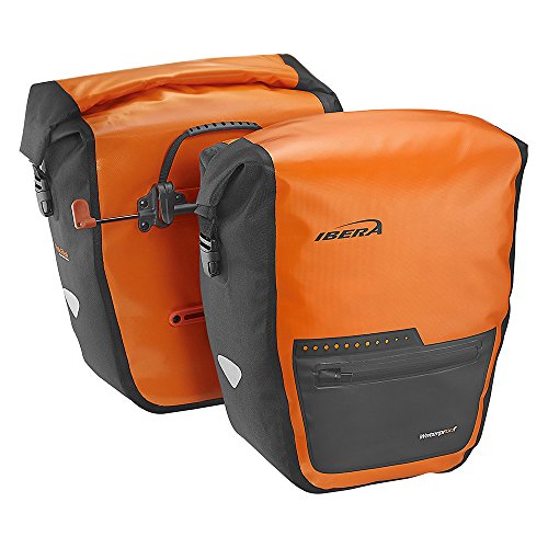 Black Waterproof 30L Bike Panniers with Rain Cover B979